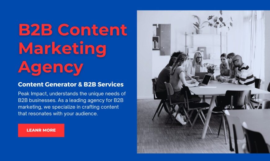 B2B Content Marketing Agency for Business growth