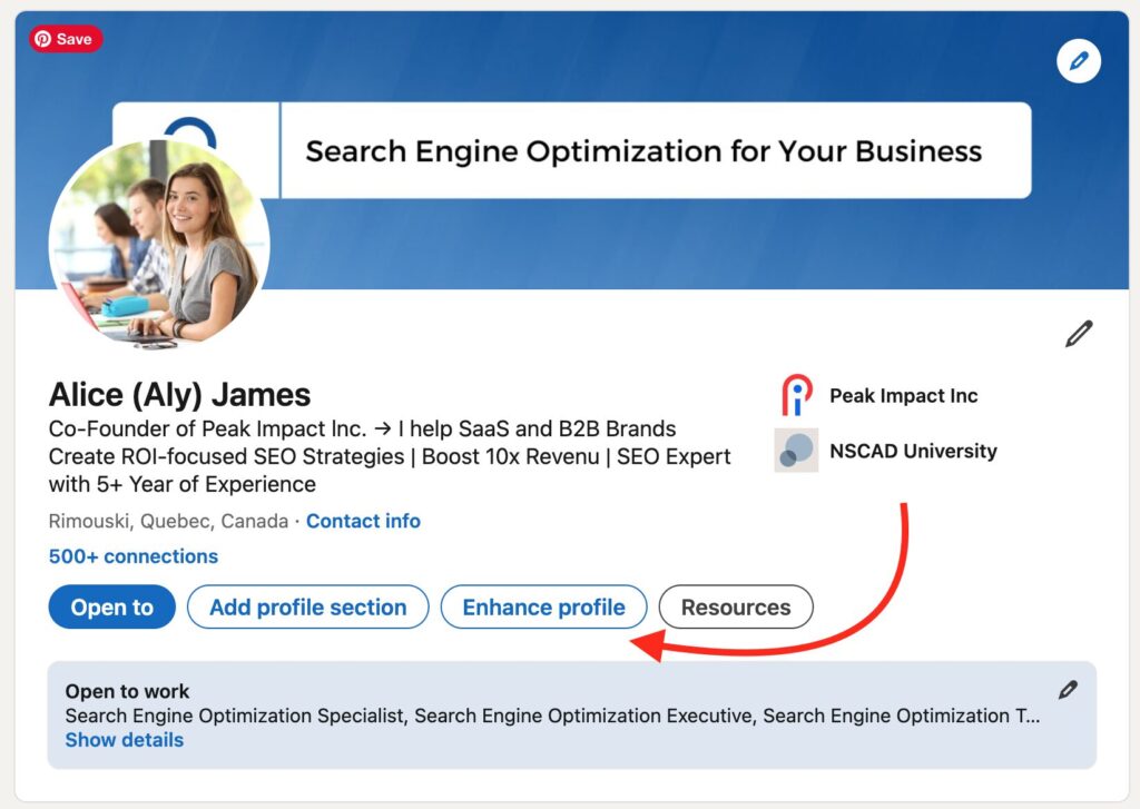 optimize LinkedIn Profile