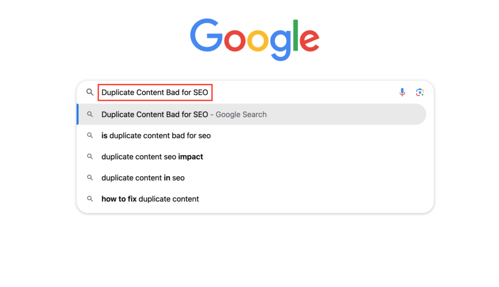 Duplicate Content Bad for SEO